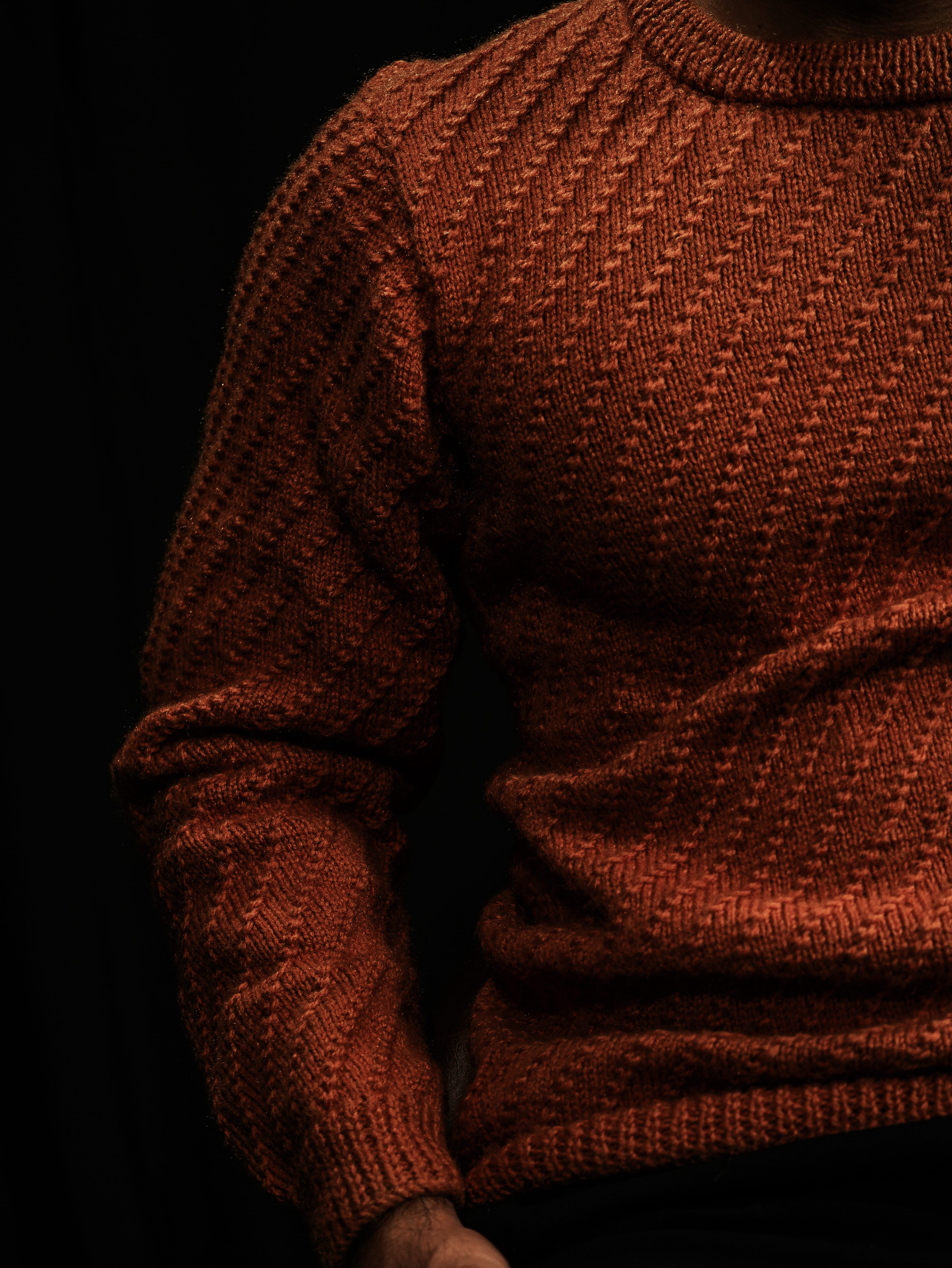 Fisherman Ribbed Crewneck