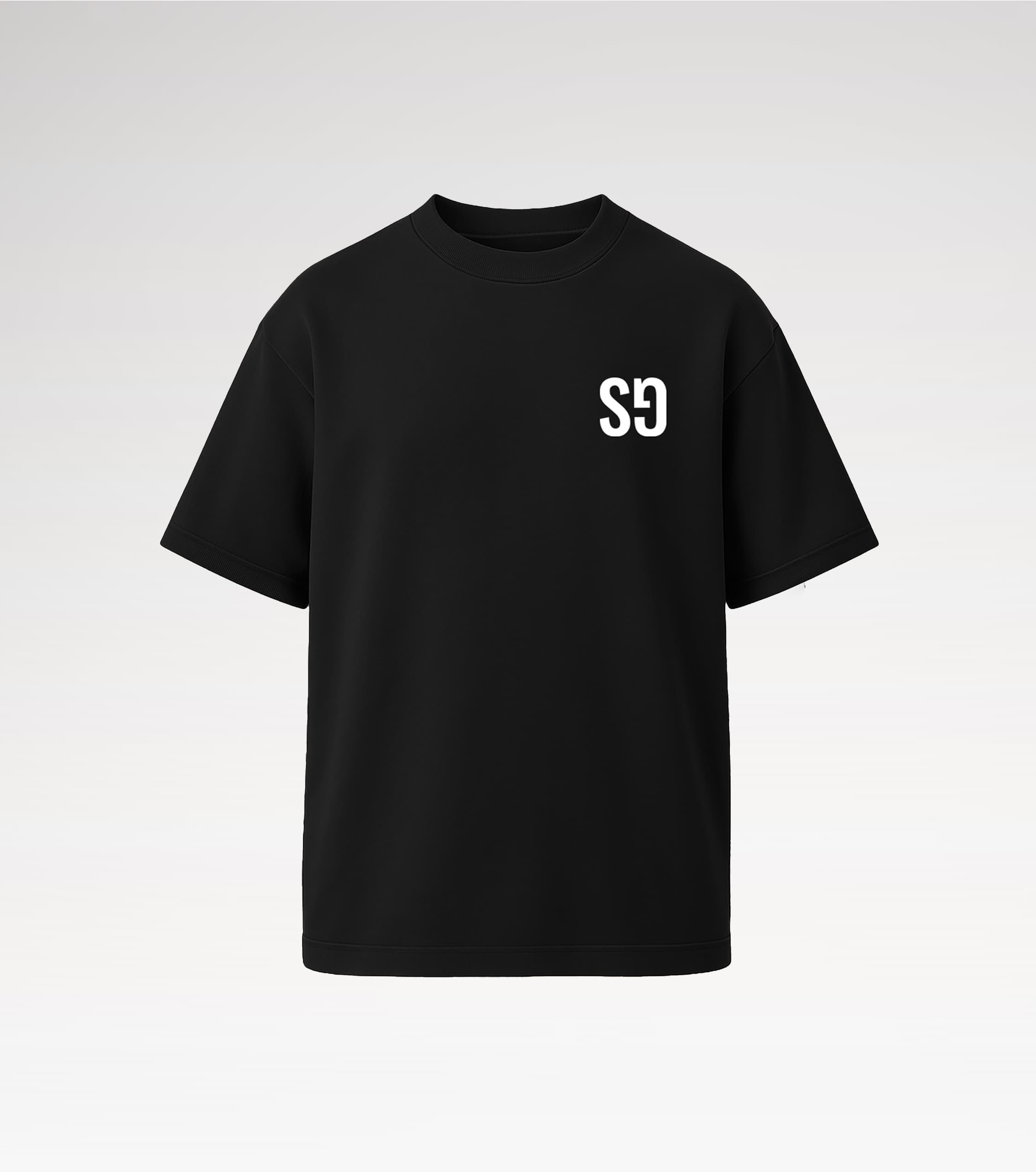 Specimen 05 · Noir Profond Combed Cotton with High-Contrast Guild Emblem, front