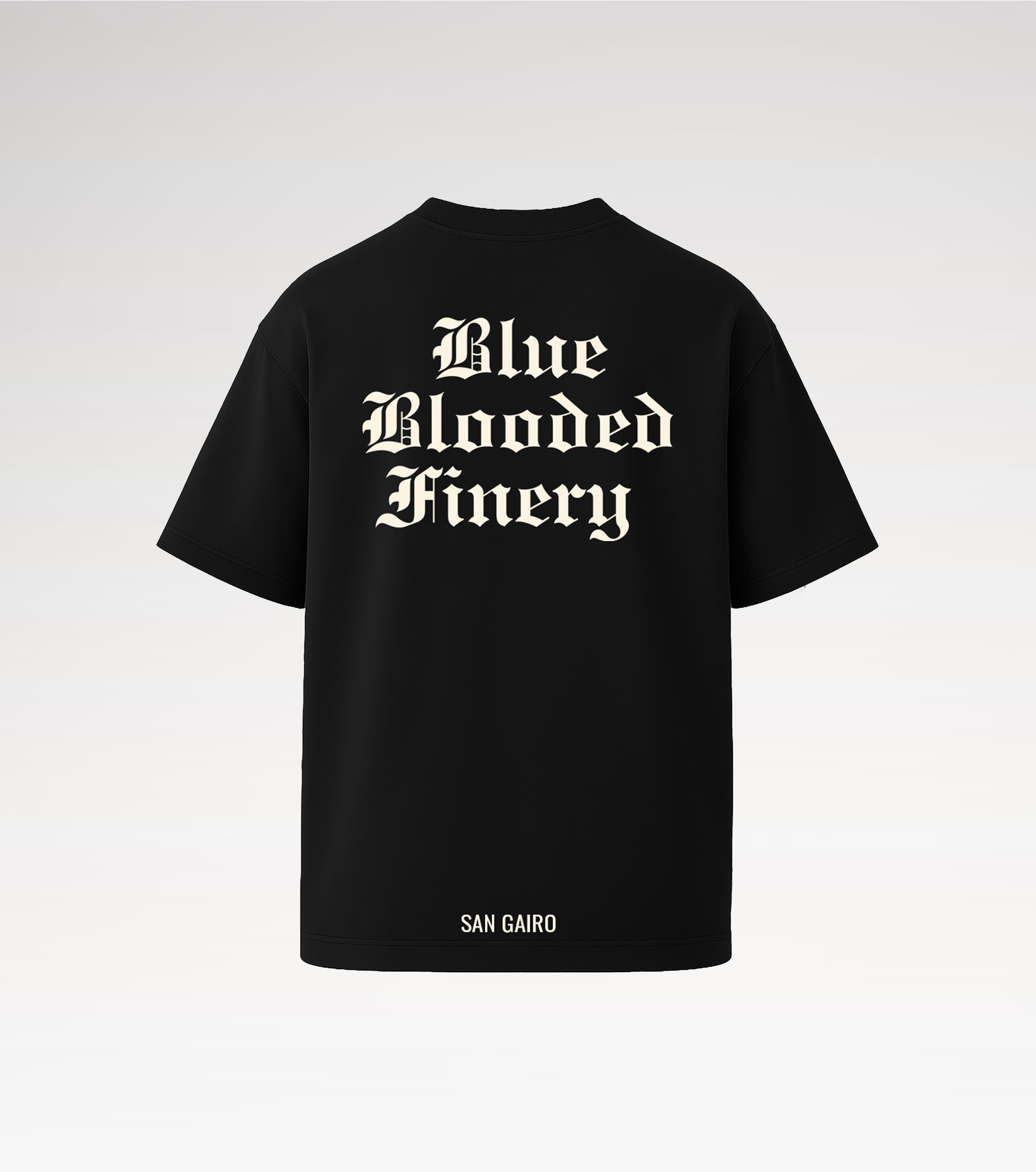 Specimen 05 · Noir Profond Combed Cotton with High-Contrast Guild Emblem, back