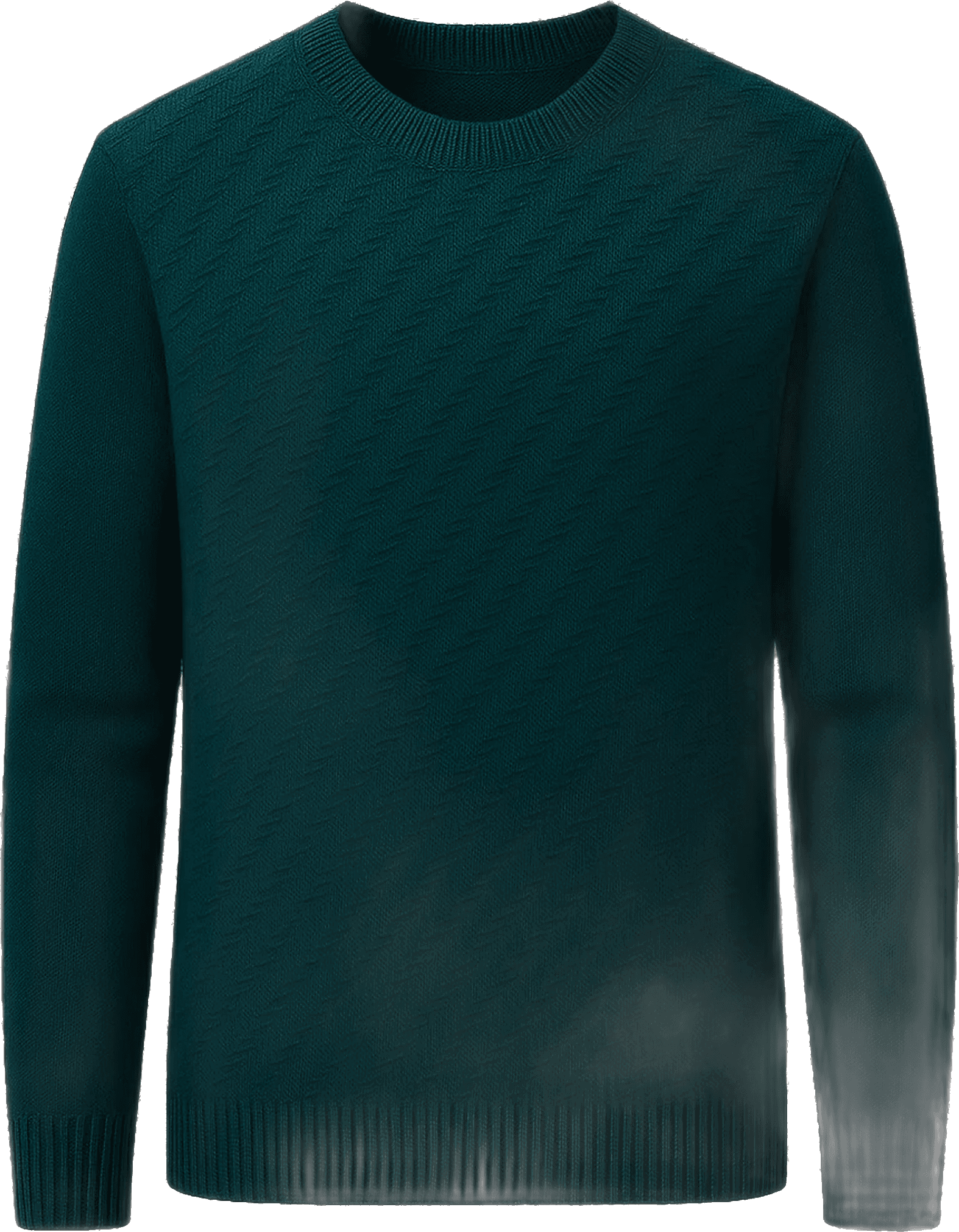 Specimen 01 · Diagonal Tension Weave in Deep Marine Teal