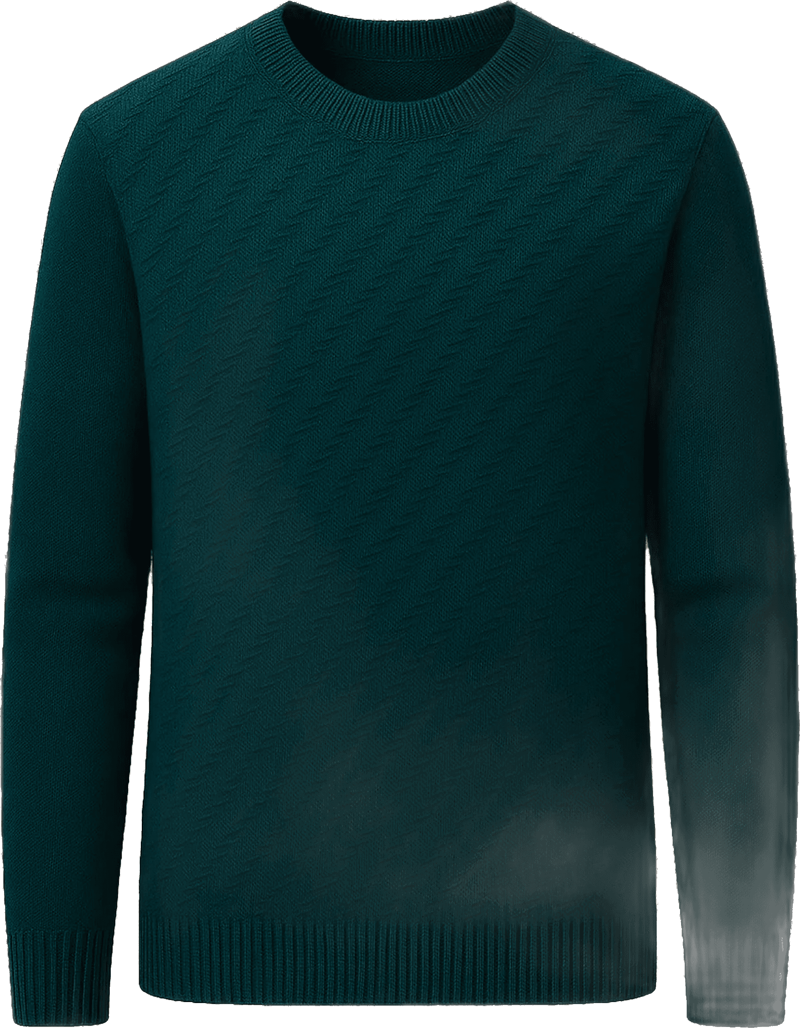 Specimen 01 · Diagonal Tension Weave in Deep Marine Teal