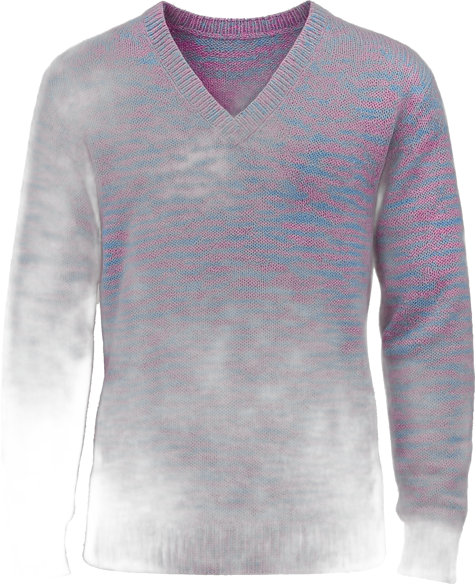 Specimen 06 · Bichromatic Textured Loom in Cerulean & Pale Blush