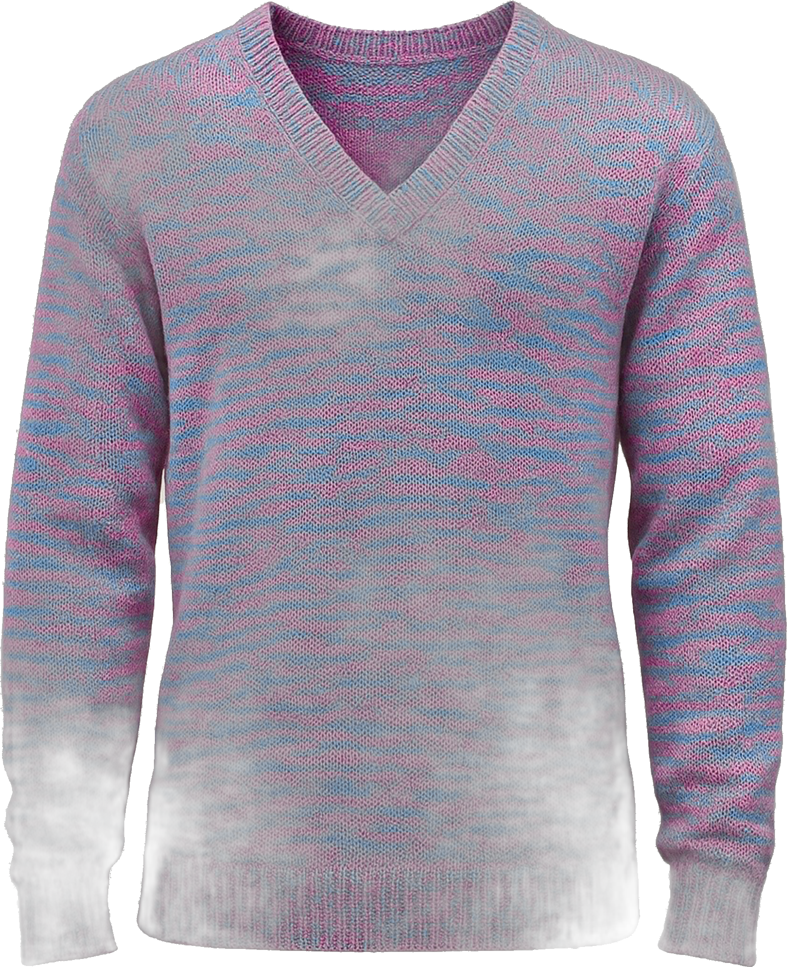 Specimen 06 · Bichromatic Textured Loom in Cerulean & Pale Blush