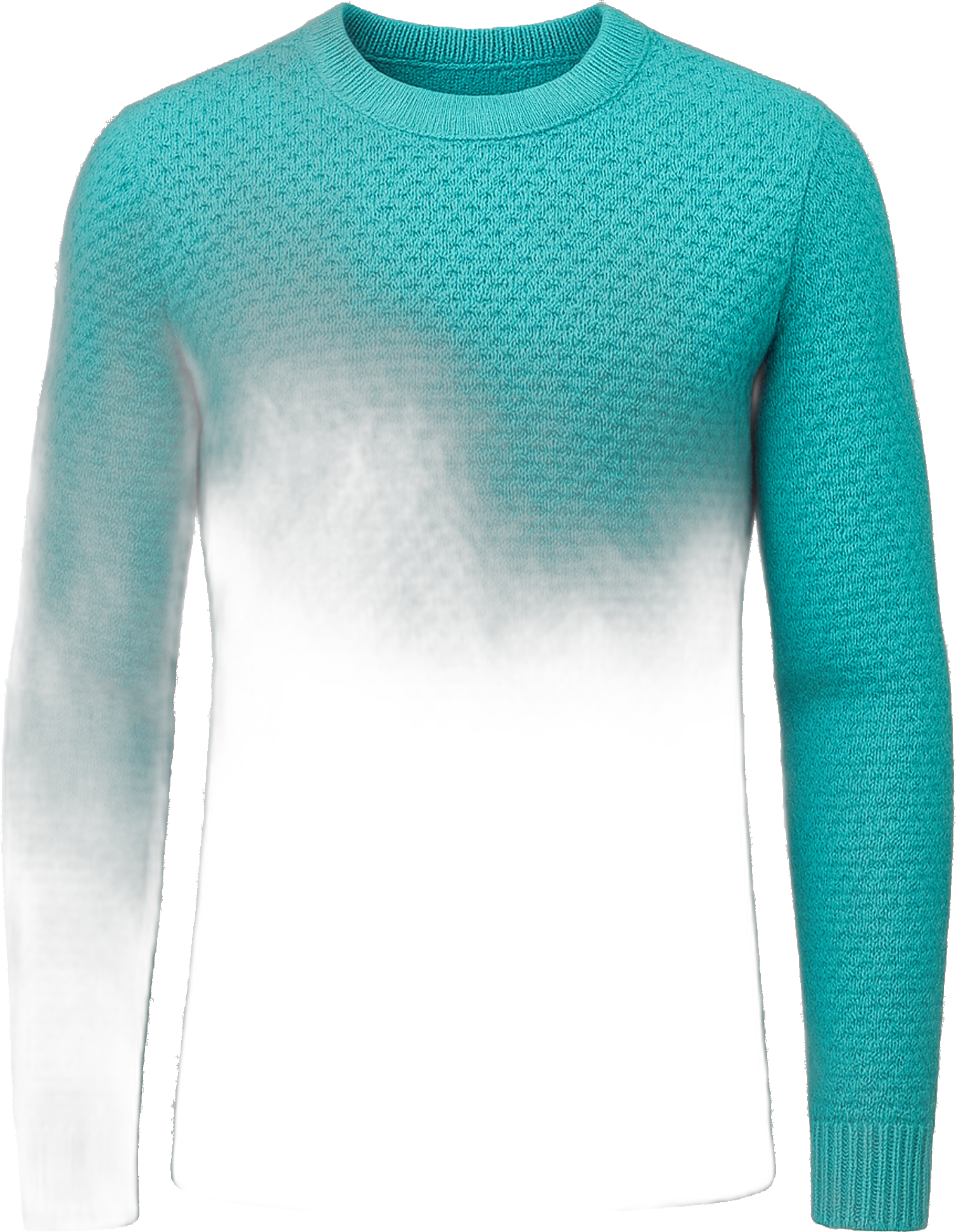 Specimen 11 · Micro-Cellular Textured Knit in Turquoise Lake Cotton