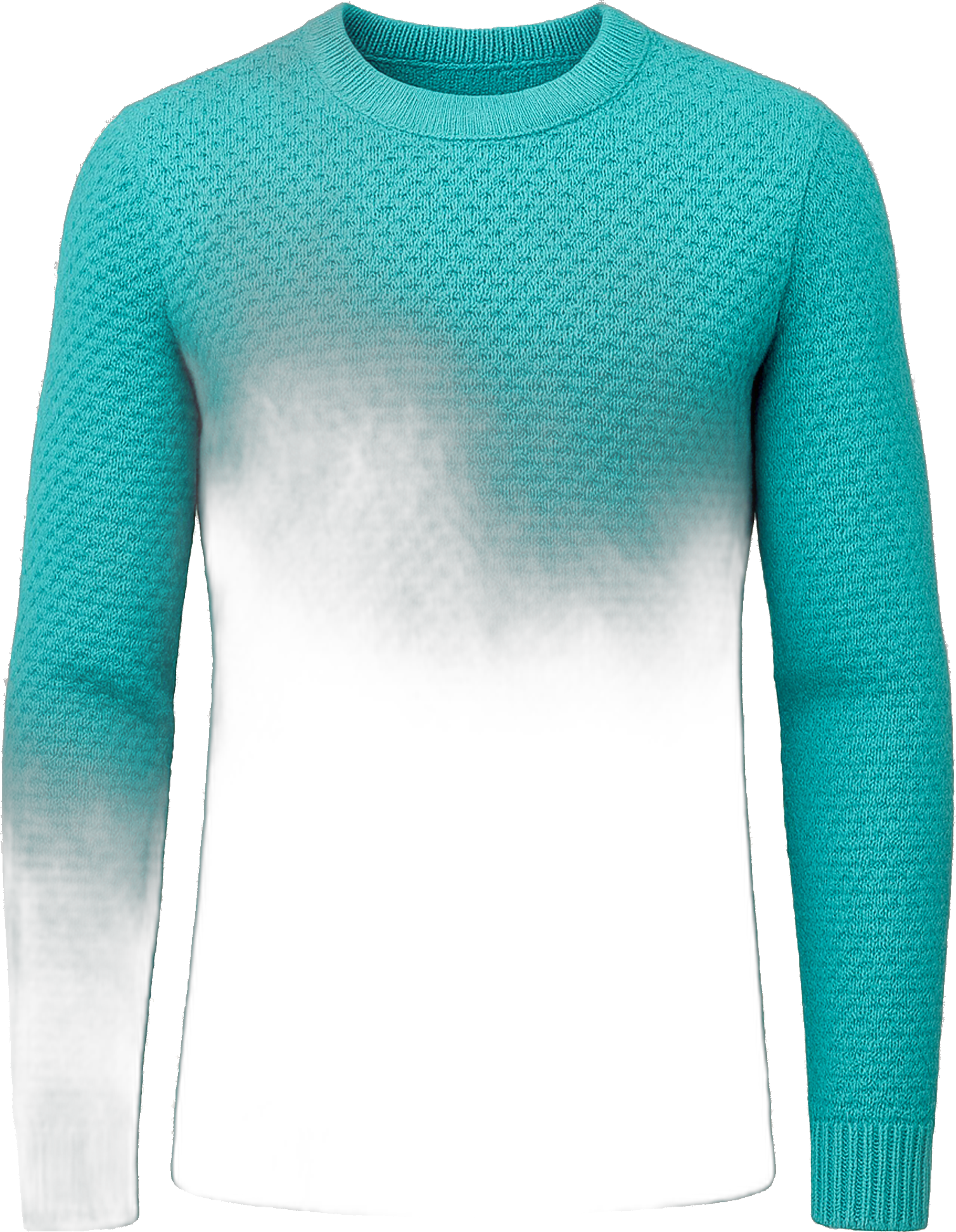 Specimen 11 · Micro-Cellular Textured Knit in Turquoise Lake Cotton