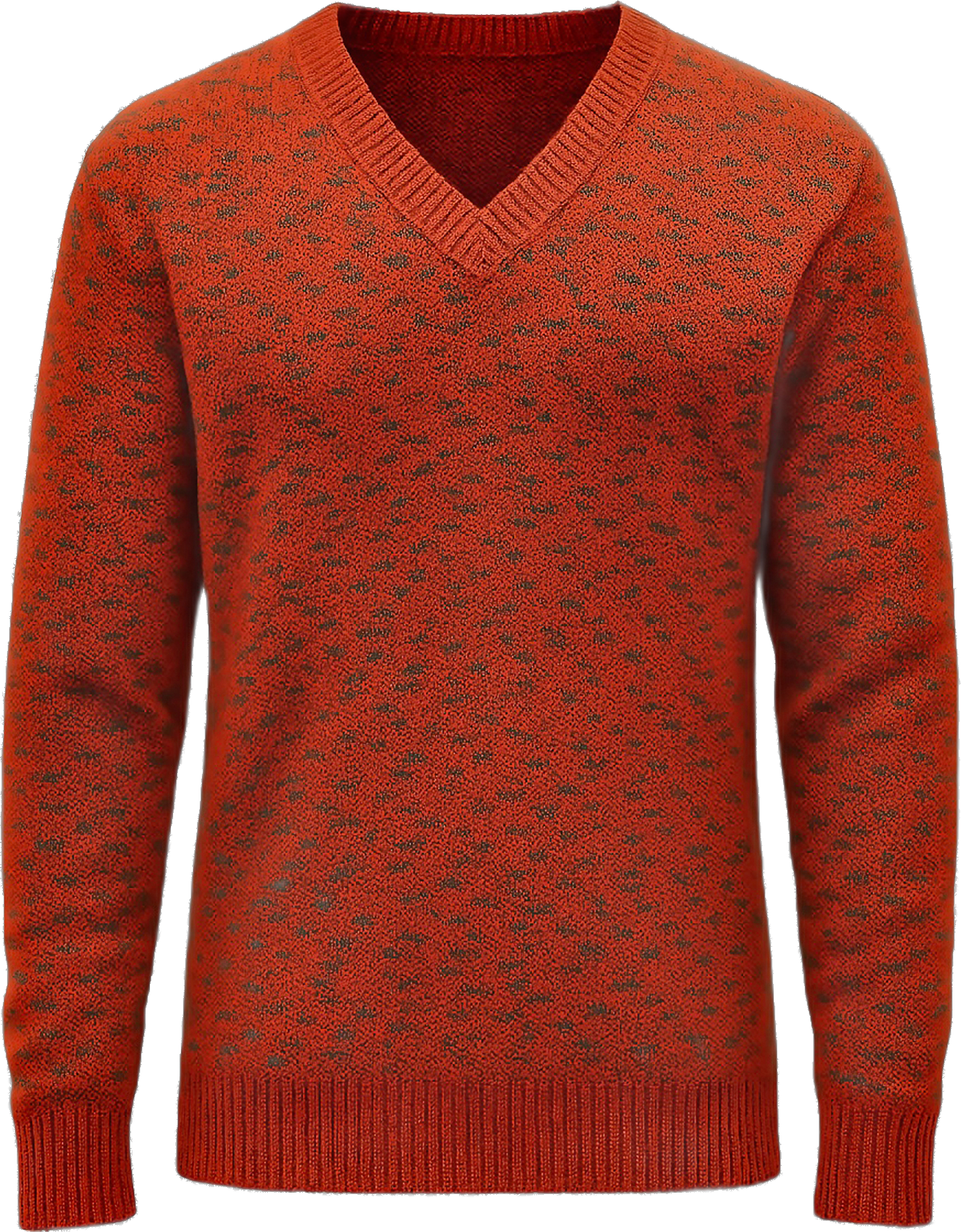 Specimen 14 · Jacquard Repetition Motif in Ember & Burnt Ochre