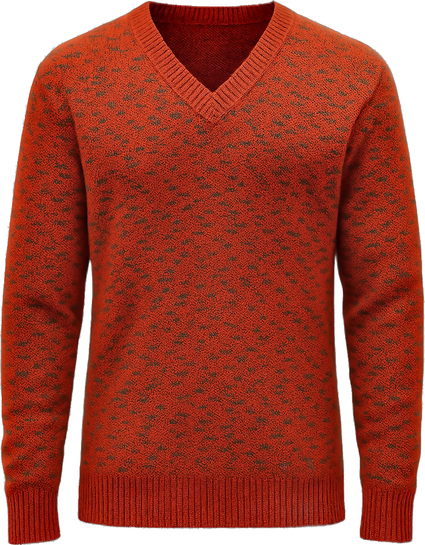 Specimen 14 · Jacquard Repetition Motif in Ember & Burnt Ochre