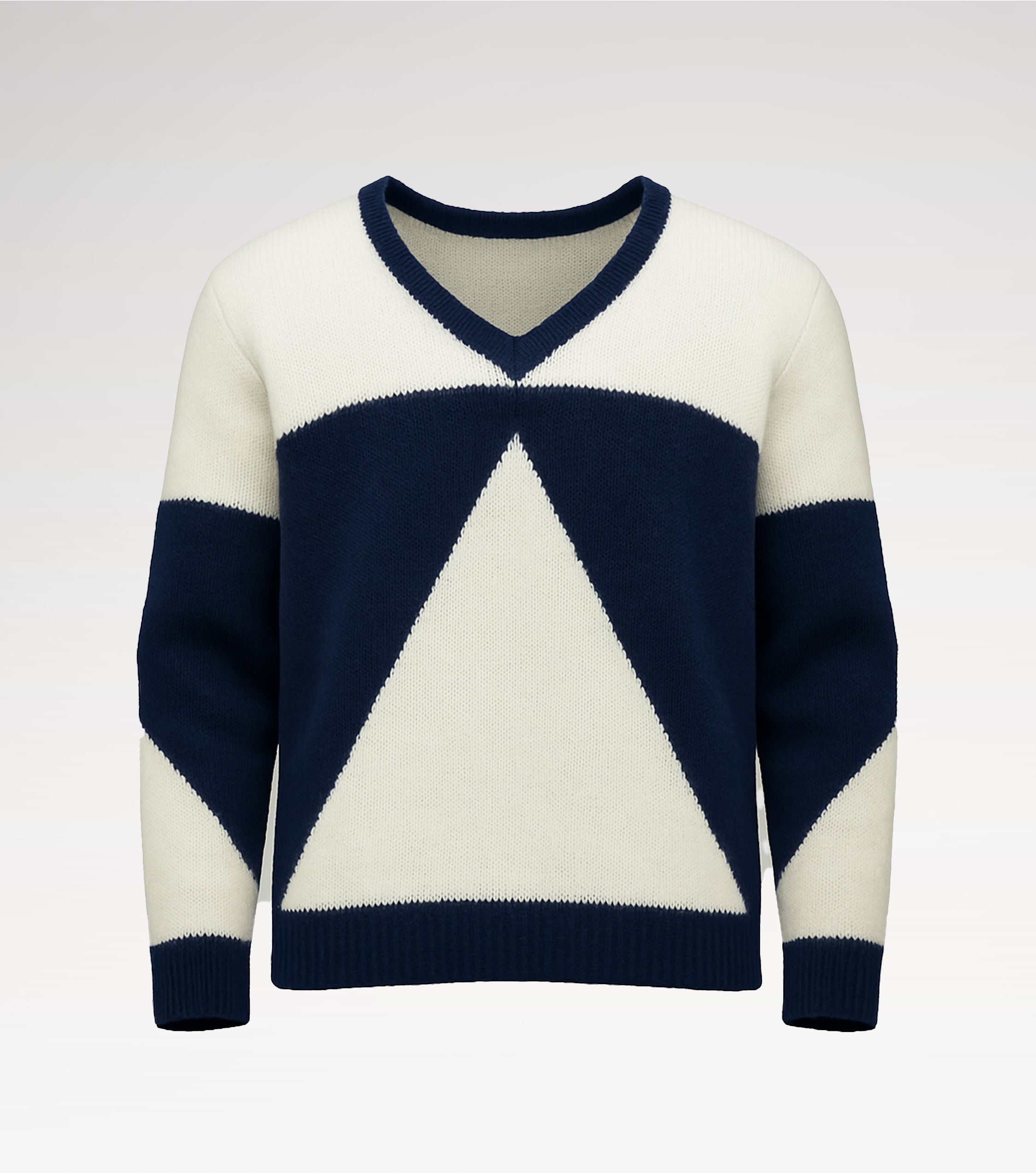 SG Intarsia V-Neck